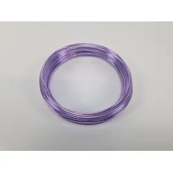 Fil aluminium 2,0mm lila pastel 100gr +/-12m
