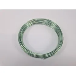 Fil aluminium 2,0mm menthe 100gr +/-12m