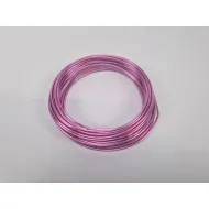 Fil aluminium 2,0mm rose pastel 100gr +/-12m