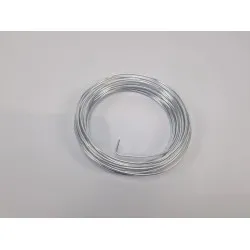Fil aluminium 2,0mm argent 100gr +/-12m