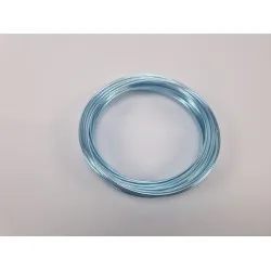 Fil aluminium 2,0mm bleu 100gr +/-12m