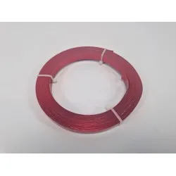 Fil aluminium flat 10mmx5mx1mm rouge