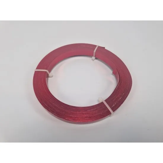 Fil aluminium flat 10mmx5mx1mm rouge
