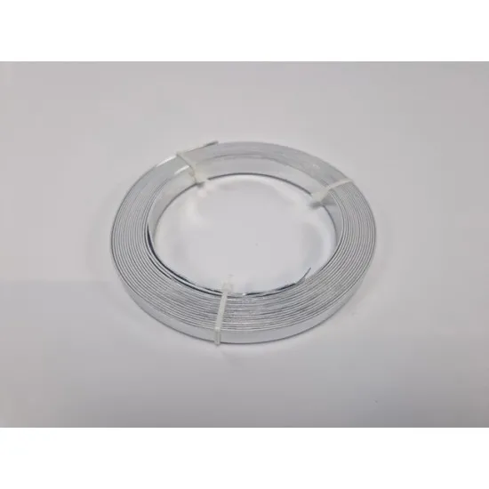 Aluminiumdraad flat 10mmx5mx1mm zilver