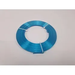 Fil aluminium flat 5mmx10mx1mm turquoise