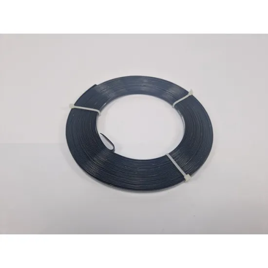 Aluminum wire flat 5mmx10mx1mm black