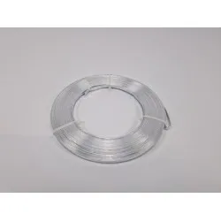 Fil aluminium flat 5mmx10mx1mm argent