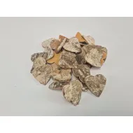 Coeurs d&#x27; ecorce de bouleau 5cm 40pcs