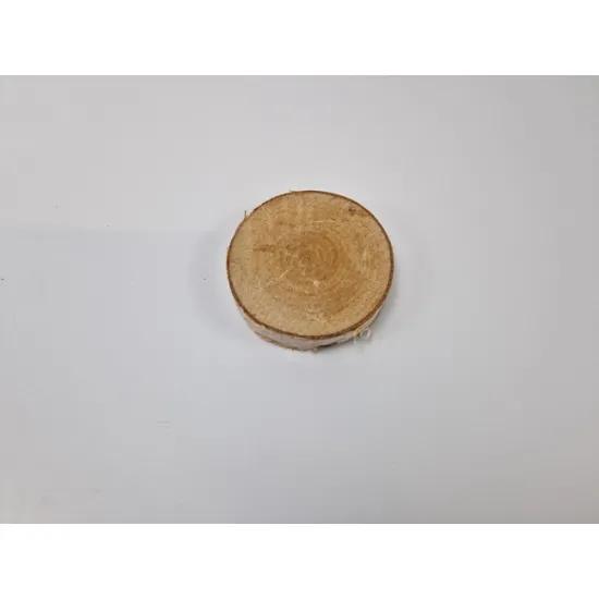 Birch slice +/-10-12cm +/-2cm natural