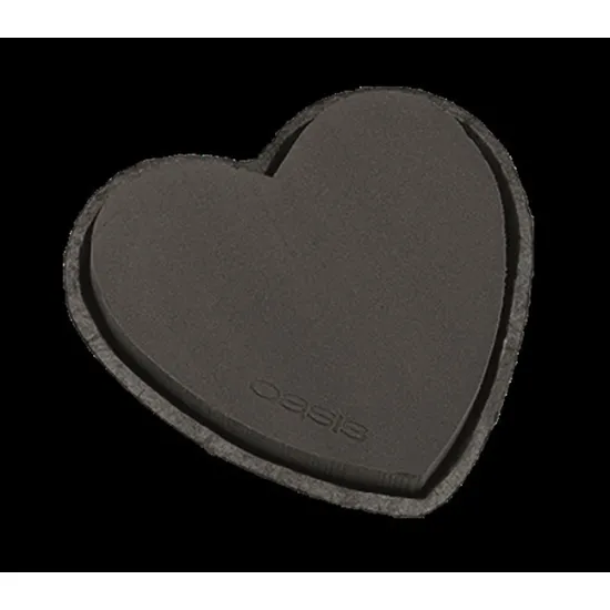 Oasis black biolit heart 33x34x5.5cm 1pc