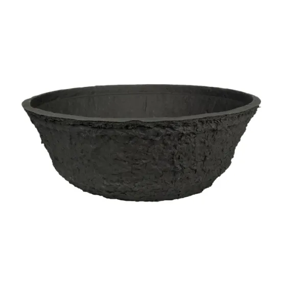 Oasis black biolit planting bowl 30x10.5cm