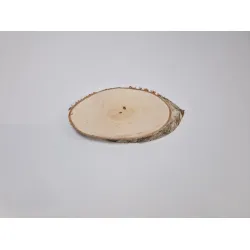 Berkenschijf lang +/-30-34x14-16cm +/-2.5cm naturel