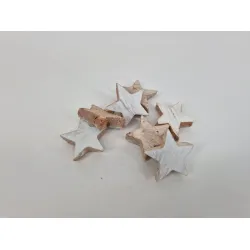 Etoiles de coco 5cm blancs 100pcs