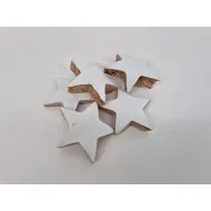 Etoiles de coco 7cm blancs 5pcs