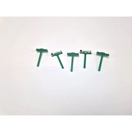 Corsage pins clip (corsage clips) groen 5pcs