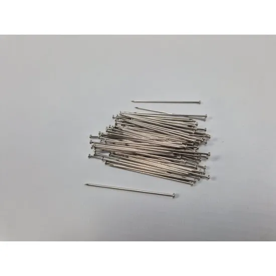 Shop window pins 50mm nickel plated +/-45gr