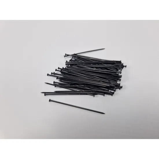 Shop window pins 50mm black +/-45gr