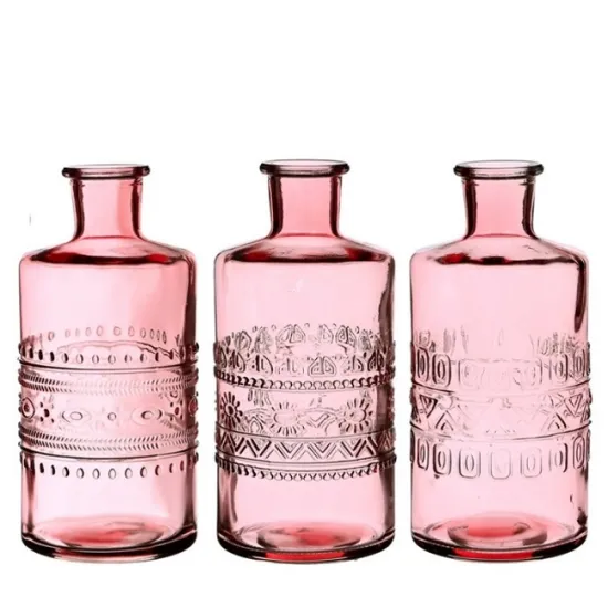 Bottle porto soft pink d7.5 h15.8 12pcs