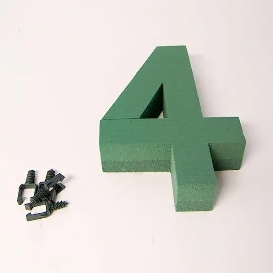 Oasis foam frame number 30cm 4 1pc