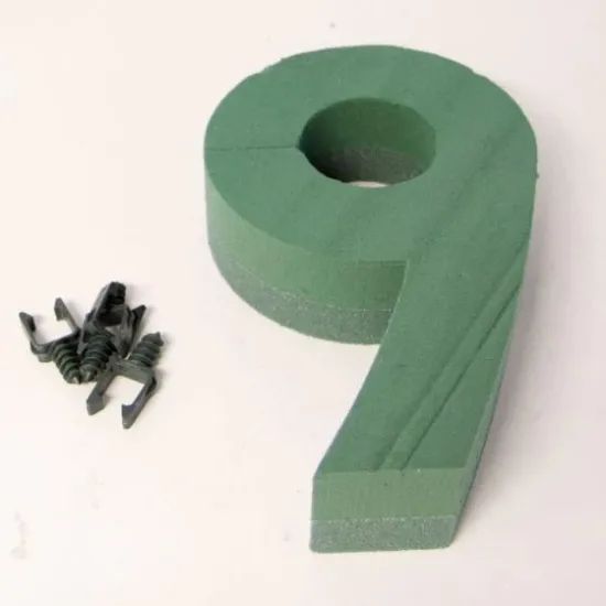 Oasis foam frame number 30cm 9 1pc