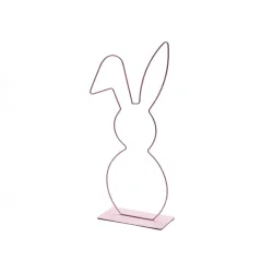 Frame bunny on base 50cm pink