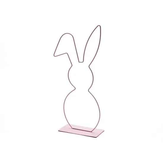 Frame bunny op voet 50cm roze
