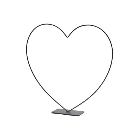 Frame hart staand op voet 30cm zwart