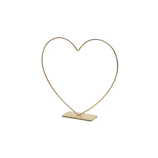 Frame hart staand op voet 39cm goud