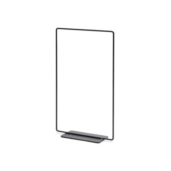 Frame rectangle on base 15x25cm black