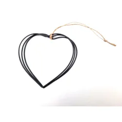 Frame coeur 10cm triple noir