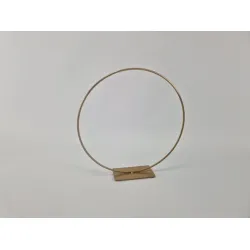 Frame bracelet sur socle 25cm or