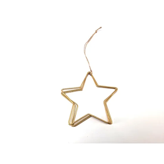 Frame ster 10cm triple goud