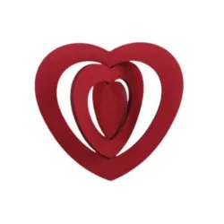 Coeur 3d 30cm rouge
