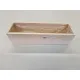 Wooden planter white wash 29x8x7.5cm