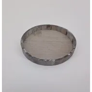 Coupe en bois ronde 25x3cm gris