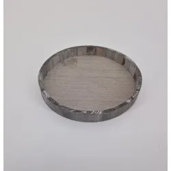 Coupe en bois ronde 25x3cm gris