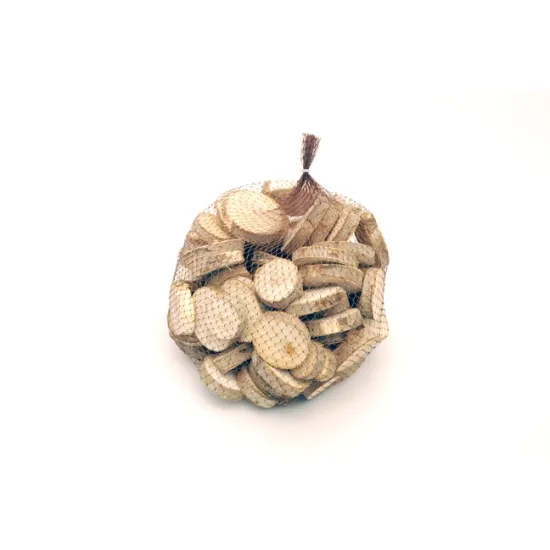 Tranches de bois naturel +/-1kg