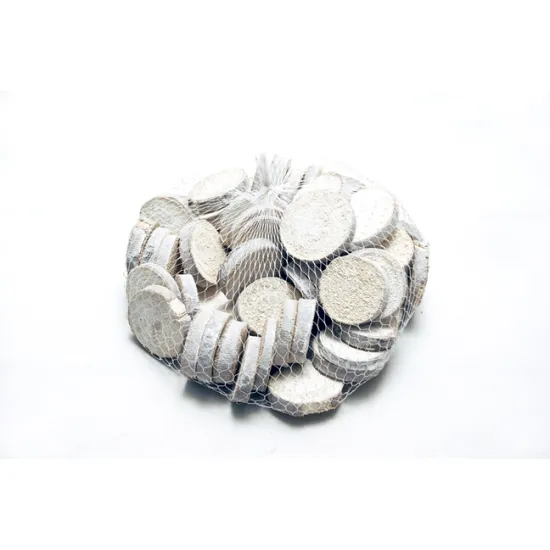 Tranches de bois white wash +/-1kg