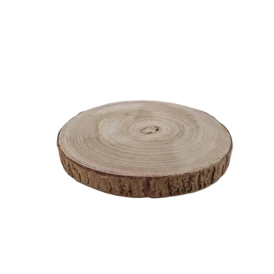 Tranche paulownia d30 h3cm naturel