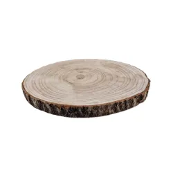 Tranche paulownia d40 h3cm naturel