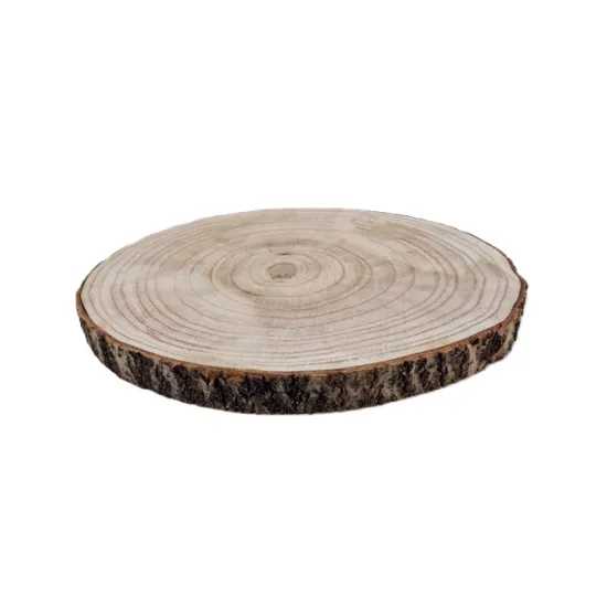 Wood slice paulownia d40 h3cm natural