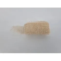 Jute 5cm x +/-5m gebleekt