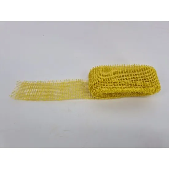 Jute 5cm x +/-5m jaune