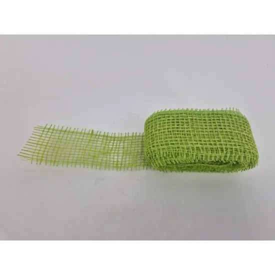 Jute 5cm x +/-5m light green