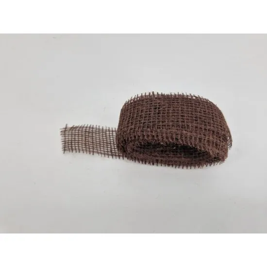 Jute 5cmx+/-5m bruin