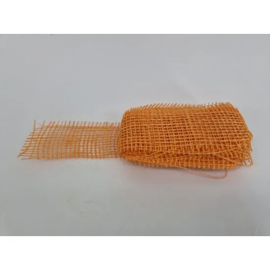 Jute 5cmx+/-5m orange