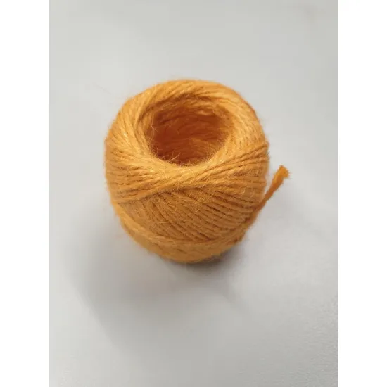 Jute binding cord 2dr +/-100gr orange