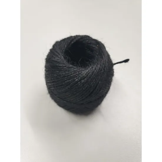 Jute binding cord 2dr +/-100gr black