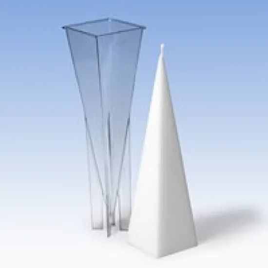 Candle mall pyramid 60x60x228mm