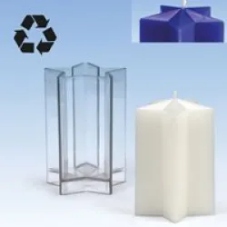 Moule a bougie étoile 75x110mm